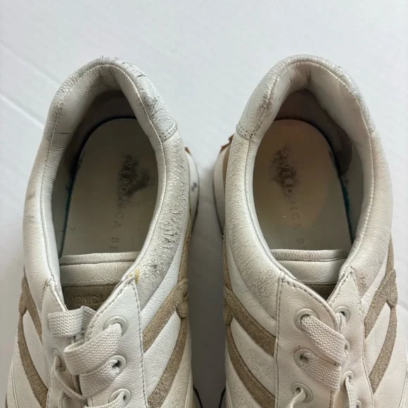 Veronica Beard Valentina Sneaker in Ecru Size 10 - Picture 4 of 9